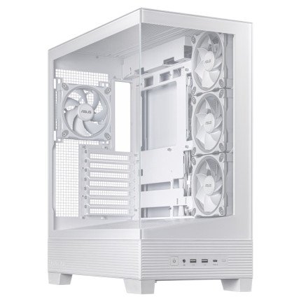 Gabinete ASUS A31 TG White M-ATX Blanco con Cristal Templado y 2x USB-C