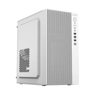 Gabinete Acteck Zenith GI656 Mini Tower Blanco Micro ATX/Mini ITX con Fuente 500W y Ventilador