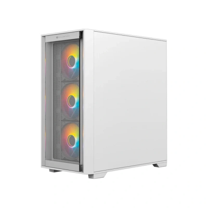 Gabinete Balam Rush Carbono Twin Mate 6000 Midi Tower Micro ATX / Mini ITX con 4 Ventiladores Blanco