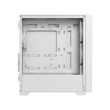 Gabinete Balam Rush Carbono Twin Mate 6000 Midi Tower Micro ATX / Mini ITX con 4 Ventiladores Blanco