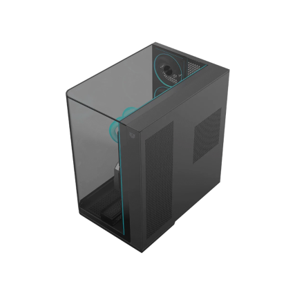 Gabinete Balam Rush Gamer TankCurve 7800 Mediatorre Sin Fuente Negro