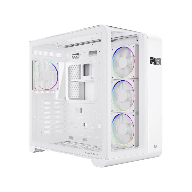 Gabinete Balam Tank Expert Curve 7400 M-ATX Display ARGB Blanco