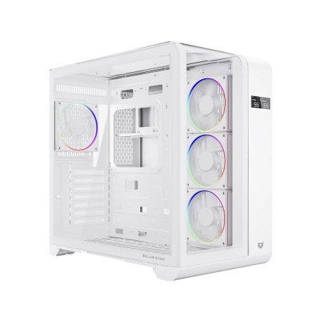Gabinete Balam Tank Expert Curve 7400 M-ATX Display ARGB Blanco