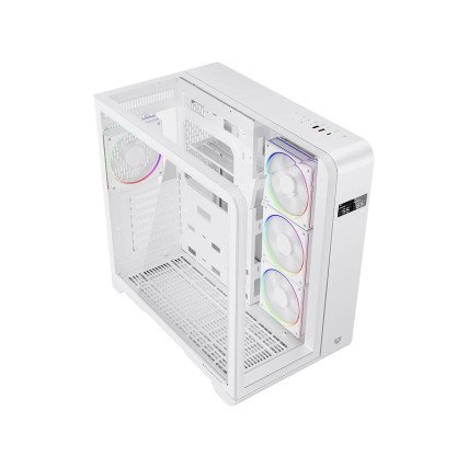 Gabinete Balam Tank Expert Curve 7400 M-ATX Display ARGB Blanco