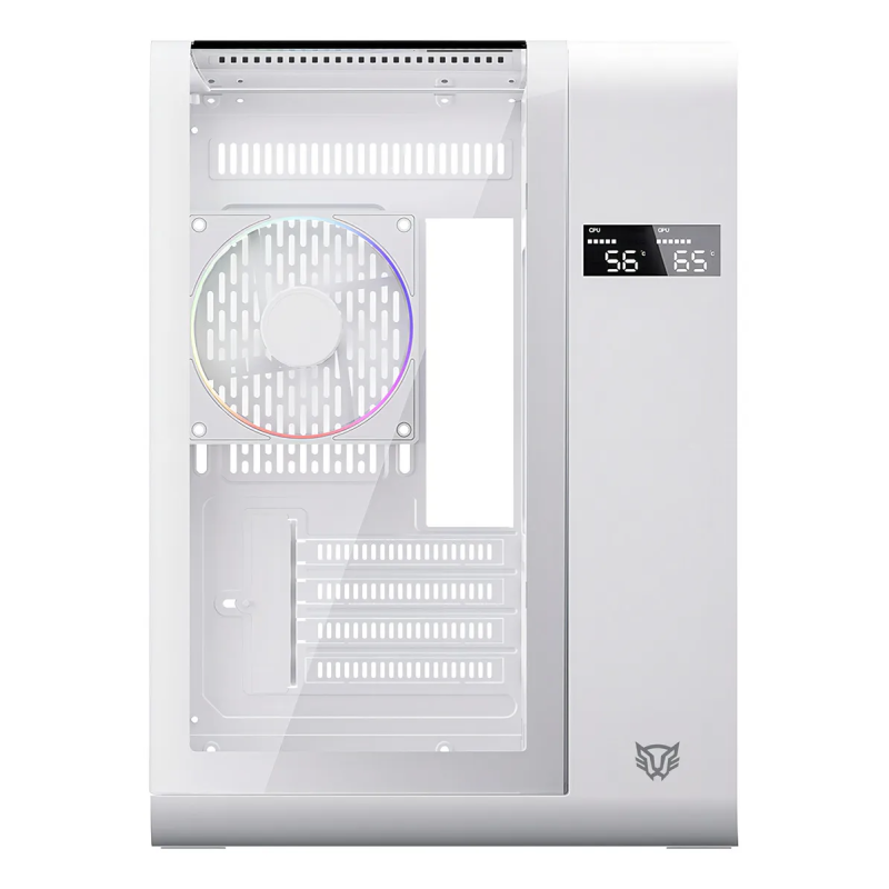 Gabinete Balam Rush Tank Expert Curve 6400 Mini Torre ARGB Blanco BR-941624