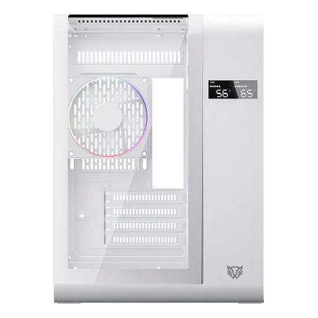 Gabinete Balam Rush Tank Expert Curve 6400 Mini Torre ARGB Blanco BR-941624