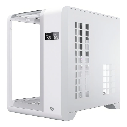 Gabinete Balam Rush Tank Expert Curve 6400 Mini Torre ARGB Blanco BR-941624