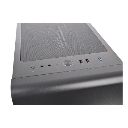 Gabinete Thermaltake S300 TG Midi Tower ATX con Vidrio Templado Negro