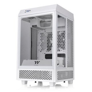 Gabinete Thermaltake The Tower 100 Mini ITX Blanco con 2 Ventiladores Mini Tower Cristal Templado