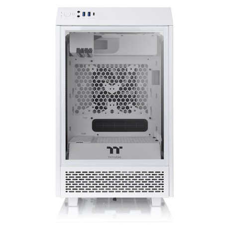 Gabinete Thermaltake The Tower 100 Mini ITX Blanco con 2 Ventiladores Mini Tower Cristal Templado