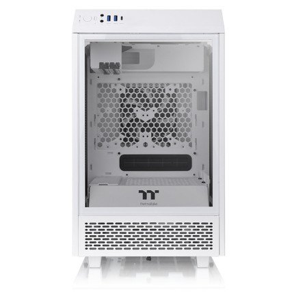 Gabinete Thermaltake The Tower 100 Mini ITX Blanco con 2 Ventiladores Mini Tower Cristal Templado