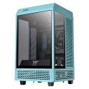 Gabinete Thermaltake The Tower 100 Mini ITX Turquesa con 2 Ventiladores Mini Tower Cristal Templado