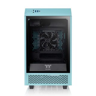 Gabinete Thermaltake The Tower 100 Mini ITX Turquesa con 2 Ventiladores Mini Tower Cristal Templado