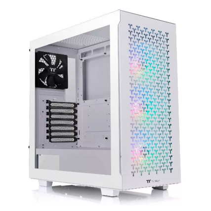 Gabinete Thermaltake V350 TG ARGB Air Blanco Midi Tower con 4 Ventiladores y Cristal Templado