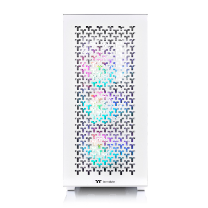 Gabinete Thermaltake V350 TG ARGB Air Blanco Midi Tower con 4 Ventiladores y Cristal Templado