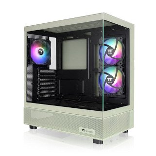 Gabinete Thermaltake View 270 TG ARGB Plus Verde Midi Tower 3 Ventiladores Vidrio Templado
