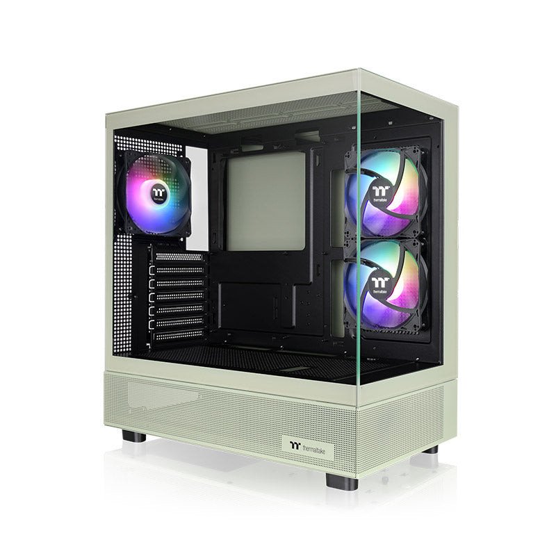 Gabinete Thermaltake View 270 TG ARGB Plus Verde Midi Tower 3 Ventiladores Vidrio Templado
