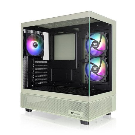 Gabinete Thermaltake View 270 TG ARGB Plus Verde Midi Tower 3 Ventiladores Vidrio Templado