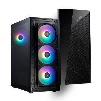 Gabinete Gamer XPG Lander 500 Mid Tower Negro – Alta Ventilación y Estilo RGB
