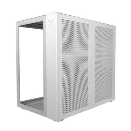 Gabinete Naceb Gaming Midi Tower ATX, Micro ATX y Mini ITX con 4 Ventiladores LED Blanco