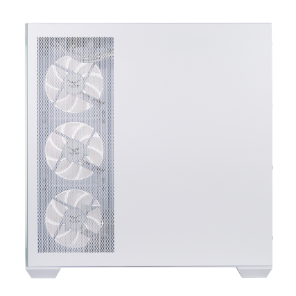 Gabinete Naceb Gaming Midi Tower ATX, Micro ATX y Mini ITX con 4 Ventiladores LED Blanco