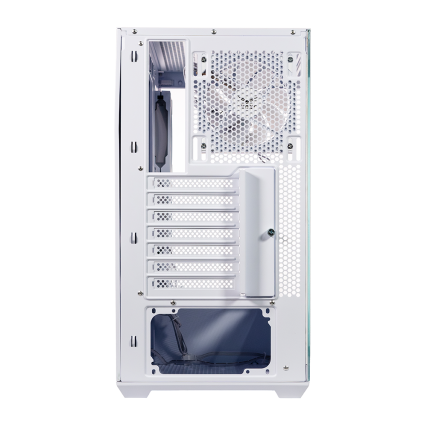 Gabinete Naceb Gaming Midi Tower ATX, Micro ATX y Mini ITX con 4 Ventiladores LED Blanco