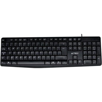 Combo Creator Acteck Teclado MK120 + Mouse USB Negro, Conexión Alámbrica