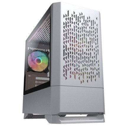 Gabinete Cougar MG140 Air Blanco, RGB, Compatible con placas MATX