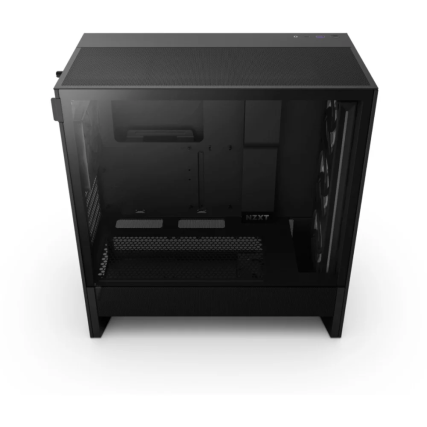 Gabinete NZXT H5 Flow RGB Black, ATX, Cristal Templado, Ventilación Avanzada para Gaming