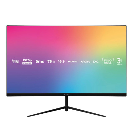 Monitor Acteck Vivid Captive 27” Full HD, Pantalla Amplia para Oficina y Gaming