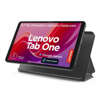 Tablet Lenovo Tab One 8.7” HD, Helio G85, 4GB RAM, 128GB, Incluye Funda