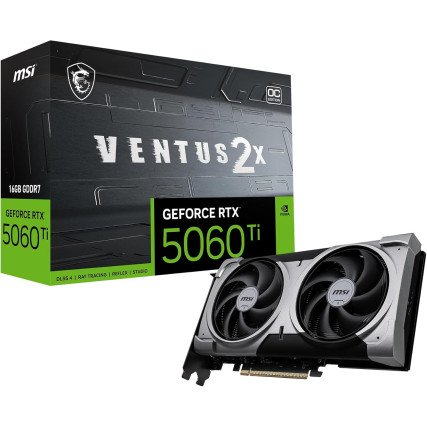 Tarjeta de Video MSI GeForce RTX 5060 Ti Ventus 2X OC Plus 16GB GDDR7