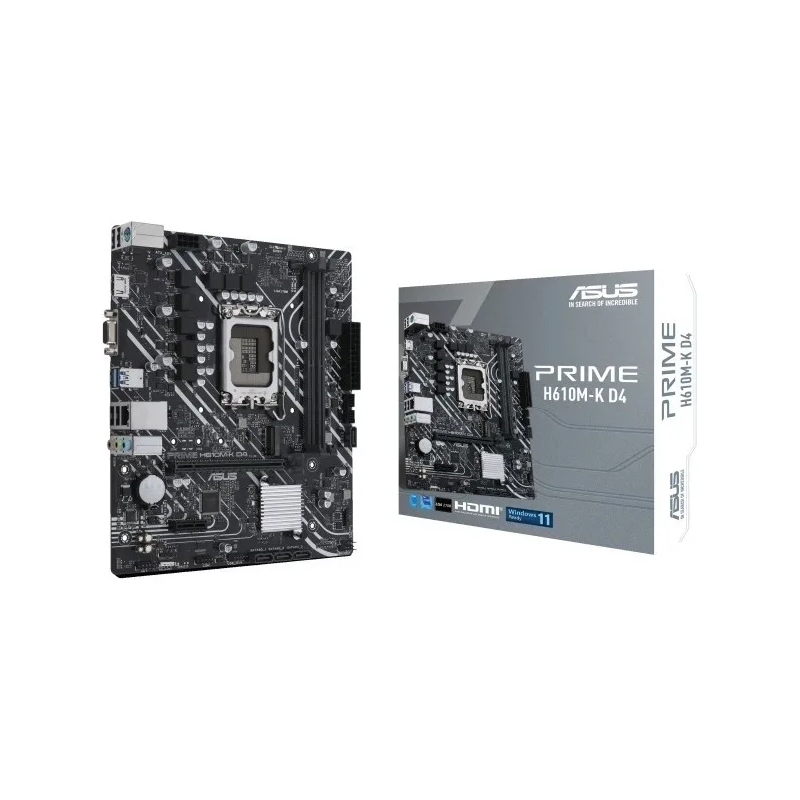 Tarjeta Madre ASUS PRIME H610M-K D4-CSM, mATX Socket 1700, DDR4