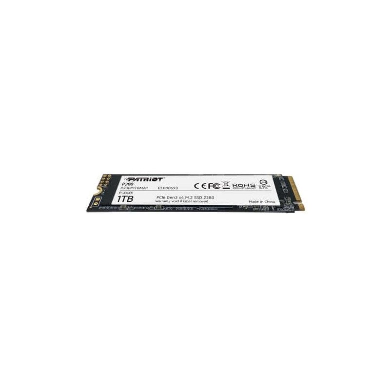 SSD Patriot P300 NVMe M.2 1TB Gen3 x4 Alto Rendimiento para PC y Gaming