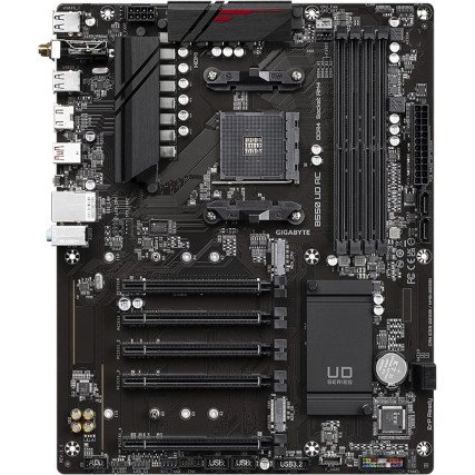 Tarjeta Madre Gigabyte B550 UD AC, Socket AM4, ATX, DDR4, 3200MHz, WiFi BT 5.0 HDMI RGB Fusion