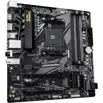 Tarjeta Madre Gigabyte B550M DS3H AC R2.1, Socket AM4, Micro ATX, DDR4, 3200 HDMI DP WiFi BT4.2