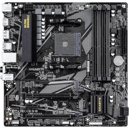 Tarjeta Madre Gigabyte B550M DS3H AC R2.1, Socket AM4, Micro ATX, DDR4, 3200 HDMI DP WiFi BT4.2