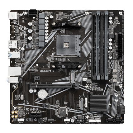 Tarjeta Madre Gigabyte B550M K, Socket AM4, Micro ATX, DDR4, 4733MHz, HDMI, DP