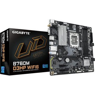 Tarjeta Madre Gigabyte B760M D3HP WiFi6,  LGA1700, DDR5, 5600MHz, Micro ATX, HDMI, DP, VGA BT5.3