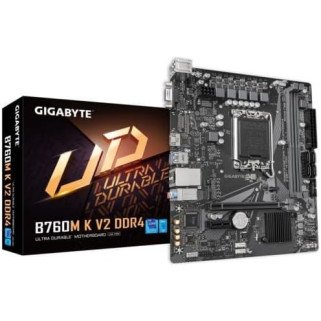 Tarjeta Madre Gigabyte B760M K V2, DDR4, LGA1700, 3200MHz, Micro ATX, HDMI, VGA
