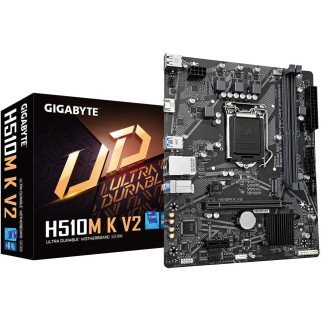 MOTHERBOARD GIGABYTE (H510M K V2) SOCKET 1200, 2*DDR4 3200MHZ,  HDMI, MICRO ATX