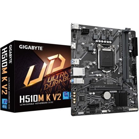 MOTHERBOARD GIGABYTE (H510M K V2) SOCKET 1200, 2*DDR4 3200MHZ,  HDMI, MICRO ATX