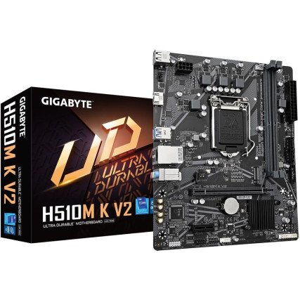 MOTHERBOARD GIGABYTE (H510M K V2) SOCKET 1200, 2*DDR4 3200MHZ,  HDMI, MICRO ATX
