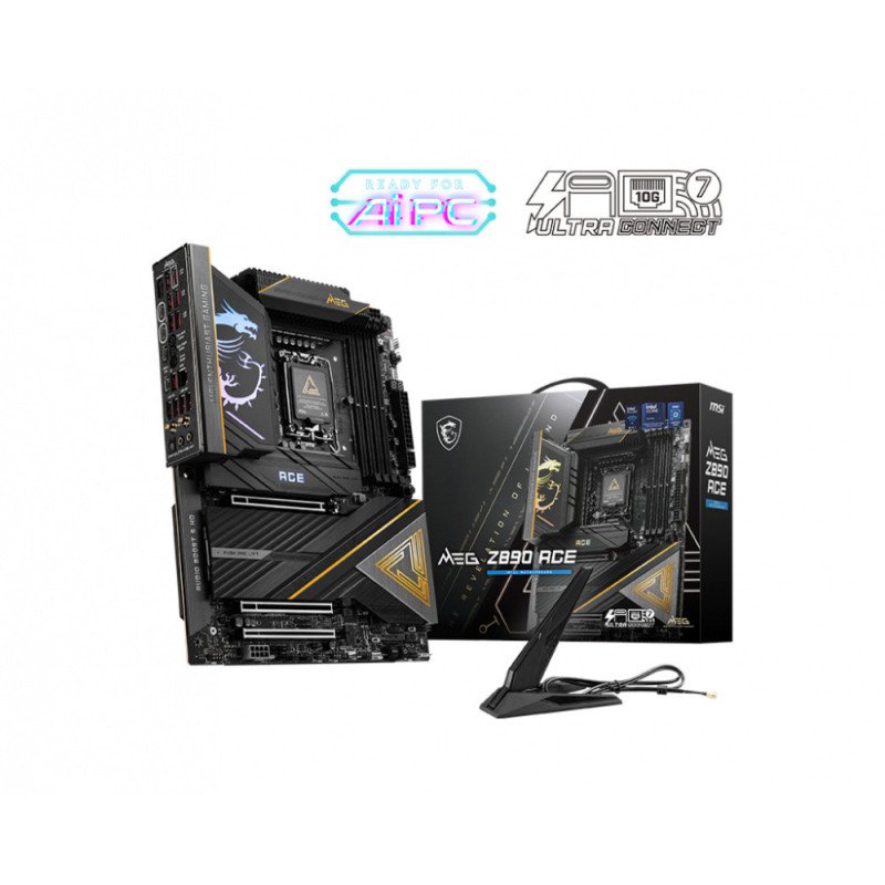 Tarjeta Madre MSI MEG Z890 ACE DDR5 LGA1851 ATX para Intel Core Ultra