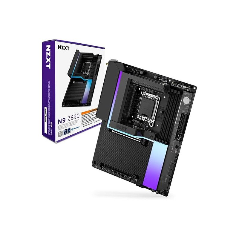 Tarjeta Madre NZXT N9 Z890 Gaming N9-Z89XT-B1 Intel Z890 WiFi Cubierta Negra ATX