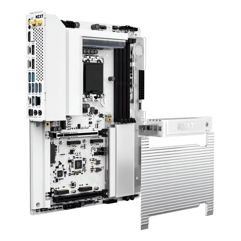 Tarjeta Madre NZXT N9 Z890 White RGB LGA 1851 WiFi 7 DDR5 ATX Gaming Tarjeta Madre NZXT N9 Z890 White RGB LGA 1851 WiFi 7 DDR5 ATX Gaming