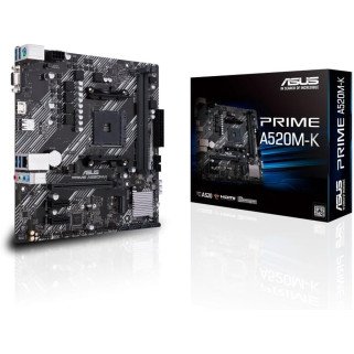 Tarjeta Madre ASUS PRIME A520M-K/CSM AM4 DDR4 HDMI PCIe 3.0 Micro ATX