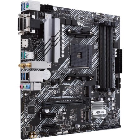 Tarjeta Madre ASUS PRIME B550M-A AC AM4 DDR4 4600 PCIe 4.0 WiFi Micro ATX