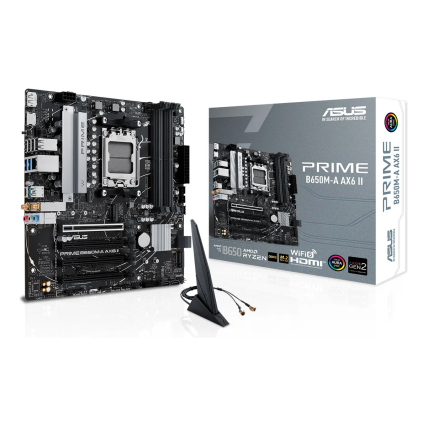 Tarjeta Madre ASUS PRIME B650M-A AX6 II Socket AM5 Micro ATX DDR5 HDMI WiFi6