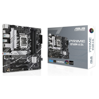 Tarjeta Madre ASUS PRIME B760M-A D4 Socket 1700 Micro ATX DDR4 PCIe 4.0 2xHDMI DP